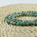 L0571 Haute Qualité Qinghai Jade Lisse Rond Naturel Pierres Précieuses Perles Hydrogrossulaire